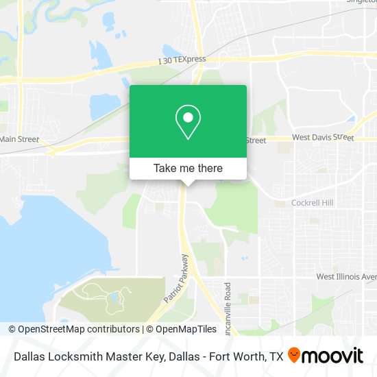 Mapa de Dallas Locksmith Master Key