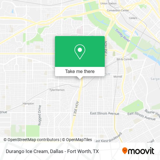 Durango Ice Cream map