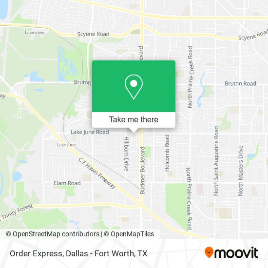 Order Express map