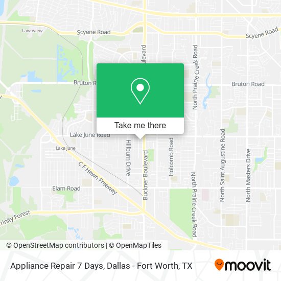 Mapa de Appliance Repair 7 Days