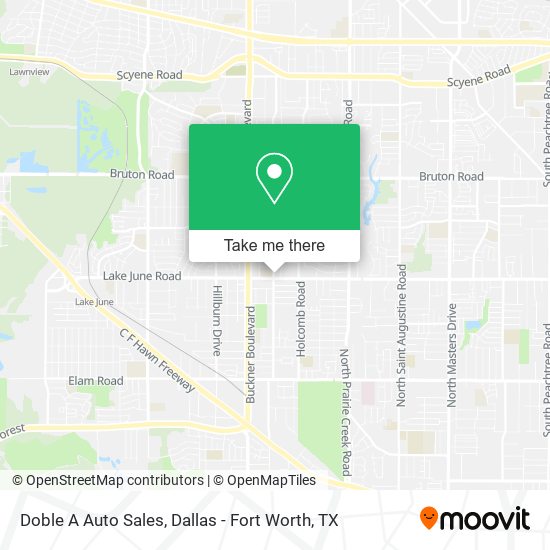 Doble A Auto Sales map
