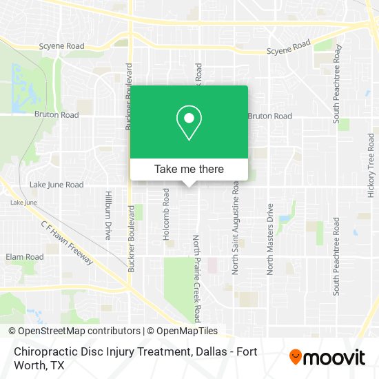 Mapa de Chiropractic Disc Injury Treatment