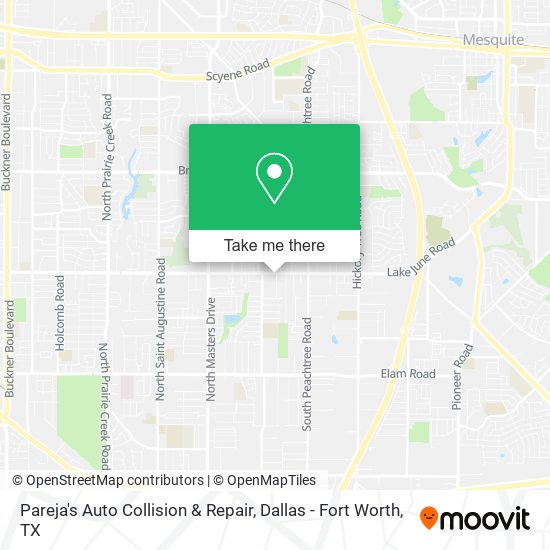 Mapa de Pareja's Auto Collision & Repair