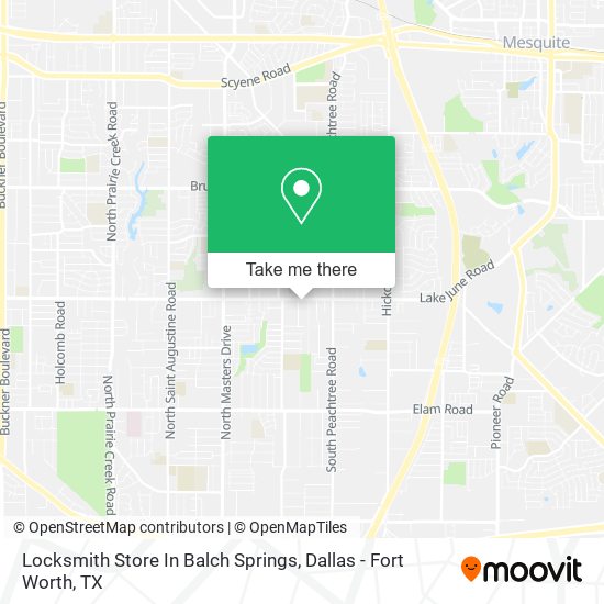 Locksmith Store In Balch Springs map