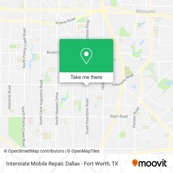 Mapa de Interstate Mobile Repair