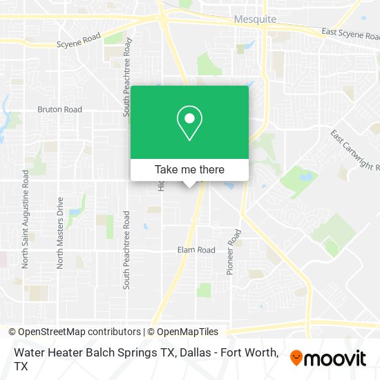 Water Heater Balch Springs TX map