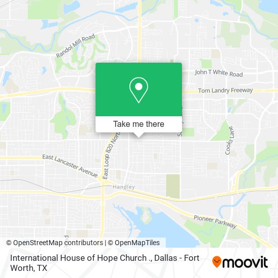 Mapa de International House of Hope Church .