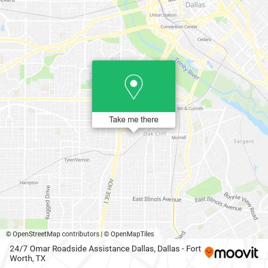Mapa de 24 / 7 Omar Roadside Assistance Dallas