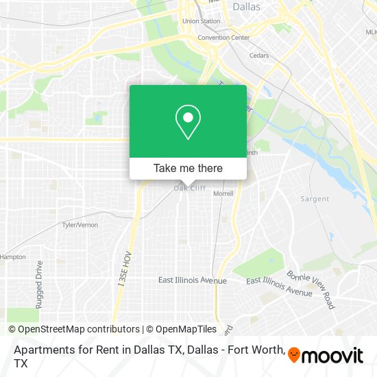 Apartments for Rent in Dallas TX map