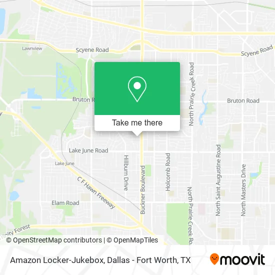 Amazon Locker-Jukebox map