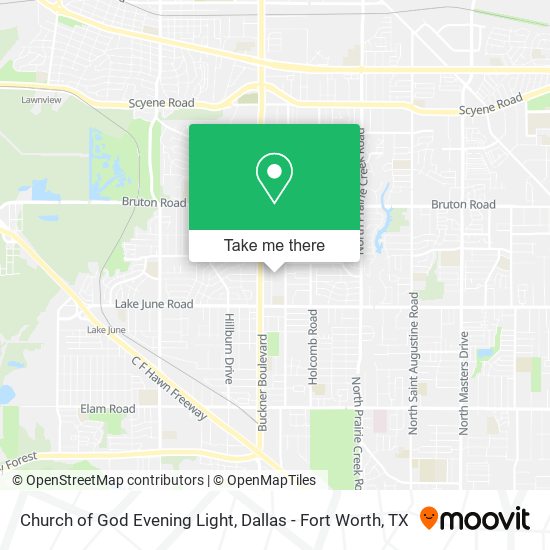 Church of God Evening Light map