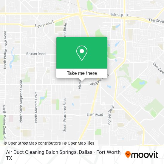 Air Duct Cleaning Balch Springs map