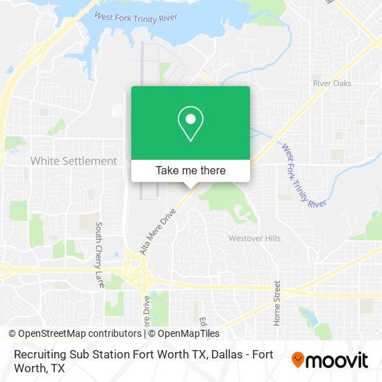 Recruiting Sub Station Fort Worth TX map