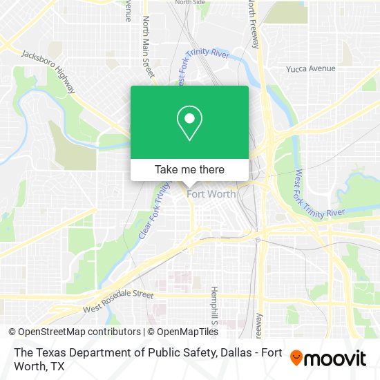 The Texas Department of Public Safety map