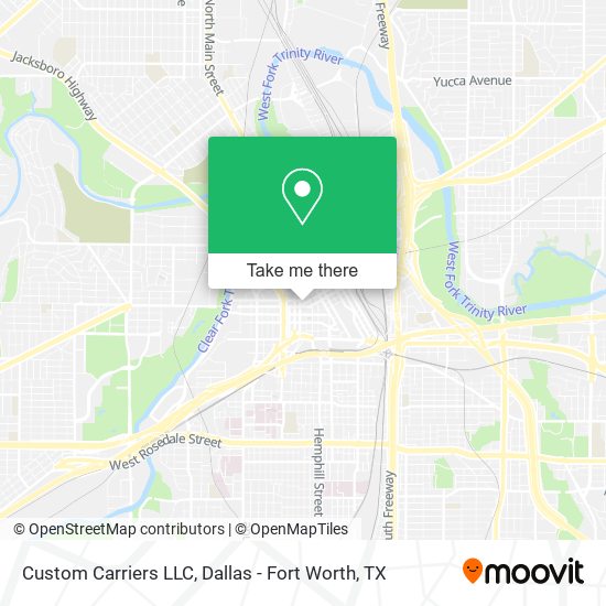 Custom Carriers LLC map