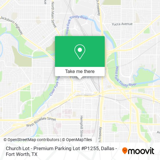 Church Lot - Premium Parking Lot #P1255 map