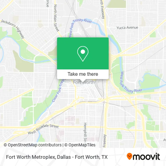Mapa de Fort Worth Metroplex