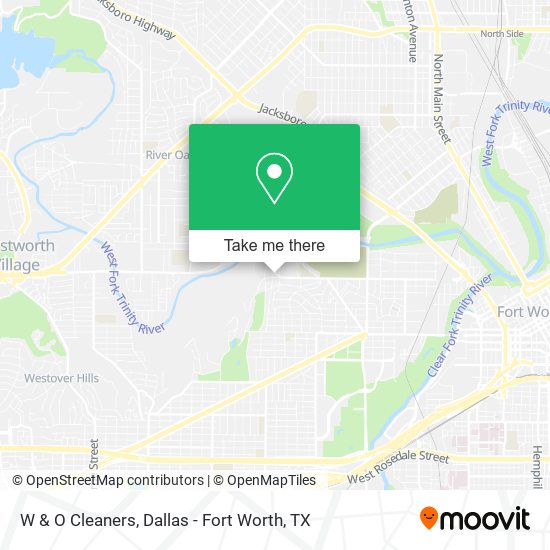 W & O Cleaners map