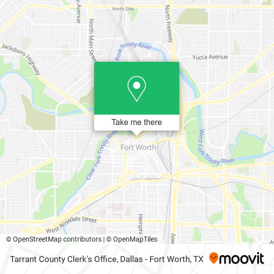 Mapa de Tarrant County Clerk's Office