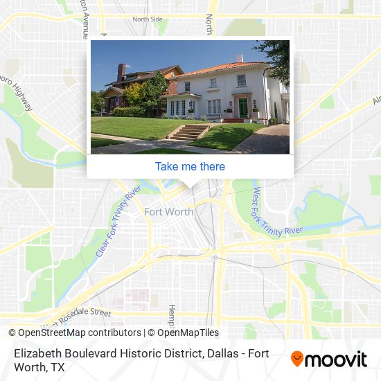 Elizabeth Boulevard Historic District map