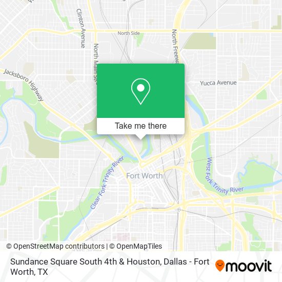 Mapa de Sundance Square South 4th & Houston