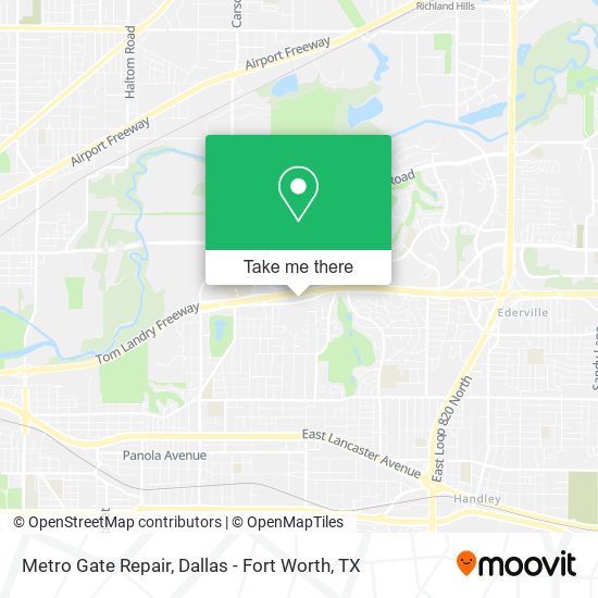 Metro Gate Repair map
