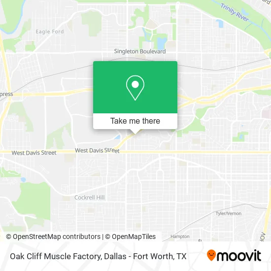 Oak Cliff Muscle Factory map