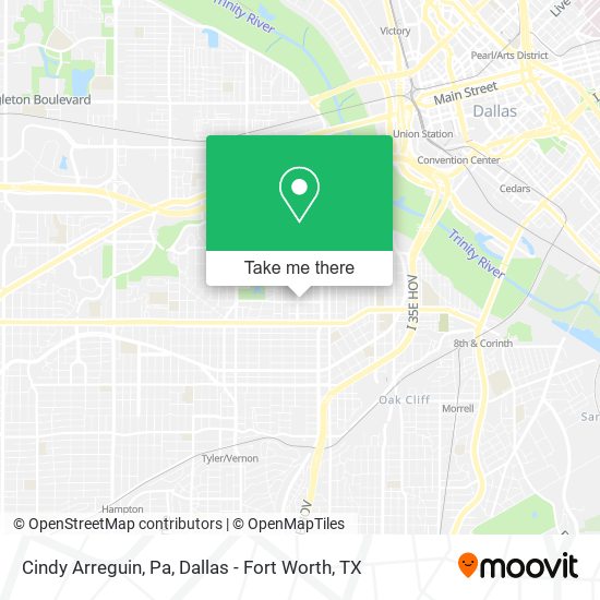 Cindy Arreguin, Pa map