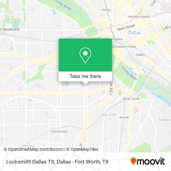 Locksmith Dallas TX map