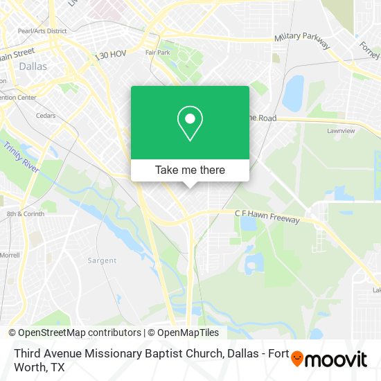 Third Avenue Missionary Baptist Church map