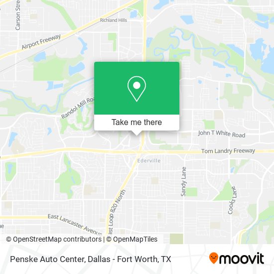 Penske Auto Center map