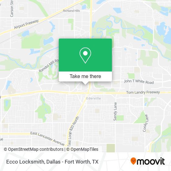 Mapa de Ecco Locksmith