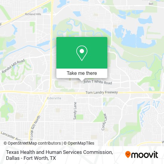 Texas Health and Human Services Commission map