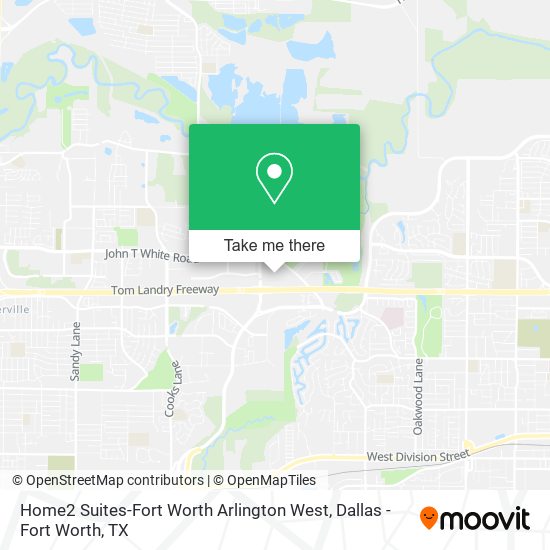 Mapa de Home2 Suites-Fort Worth Arlington West