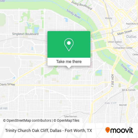 Mapa de Trinity Church Oak Cliff