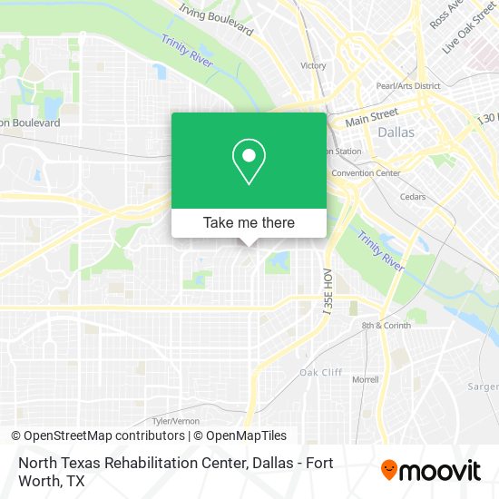 North Texas Rehabilitation Center map