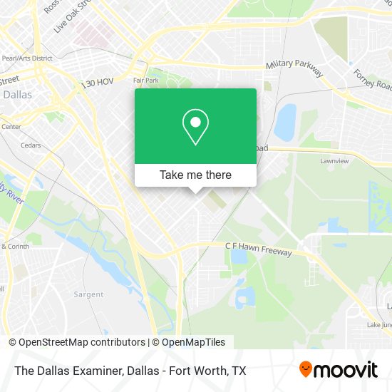 Mapa de The Dallas Examiner
