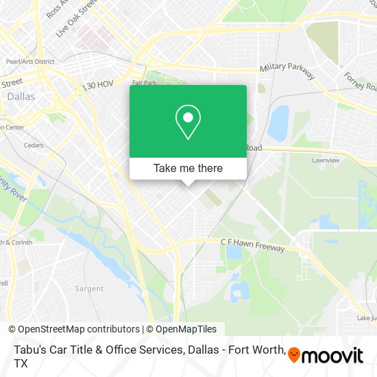 Tabu's Car Title & Office Services map