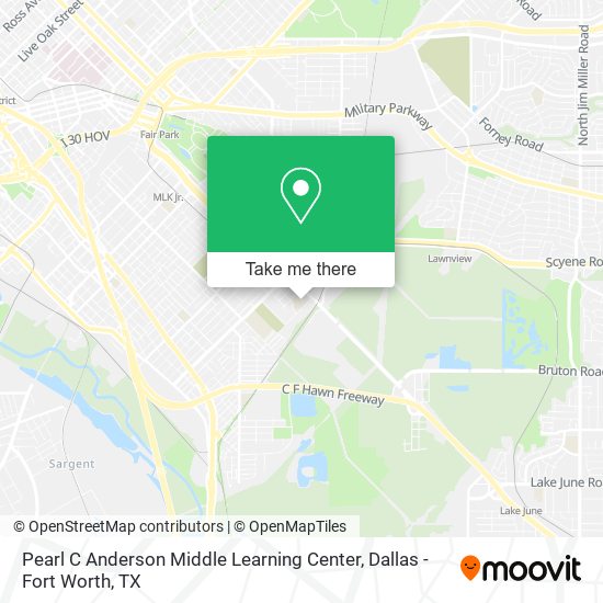 Pearl C Anderson Middle Learning Center map