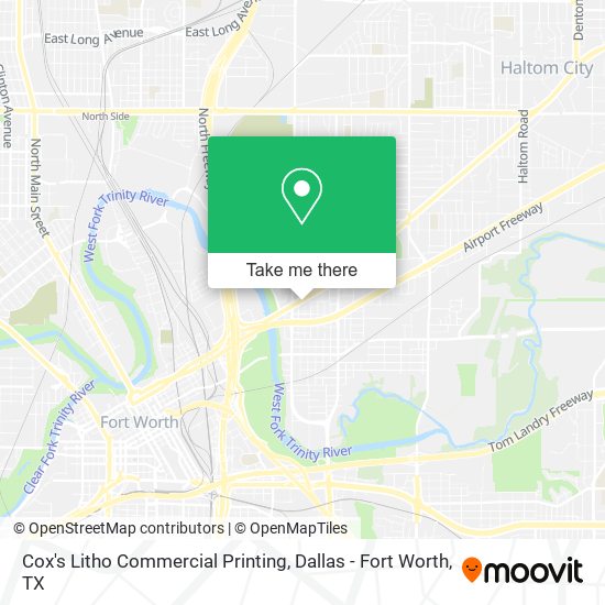 Mapa de Cox's Litho Commercial Printing