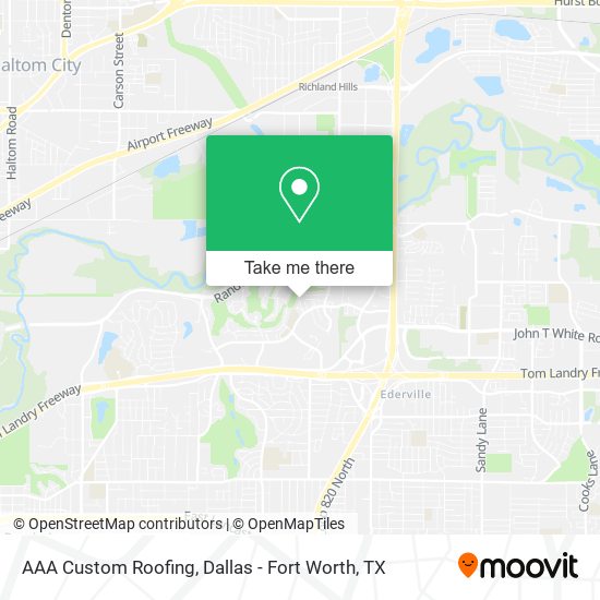 AAA Custom Roofing map