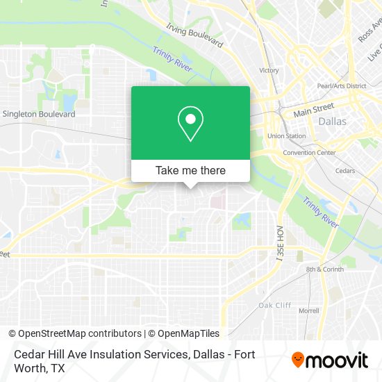 Cedar Hill Ave Insulation Services map