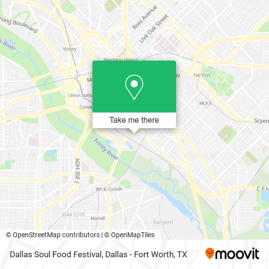 Mapa de Dallas Soul Food Festival