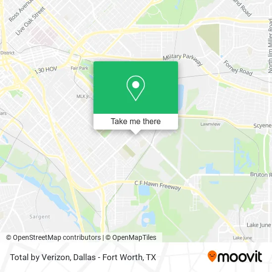 Mapa de Total by Verizon