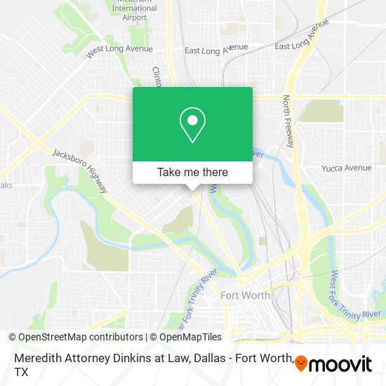 Meredith Attorney Dinkins at Law map