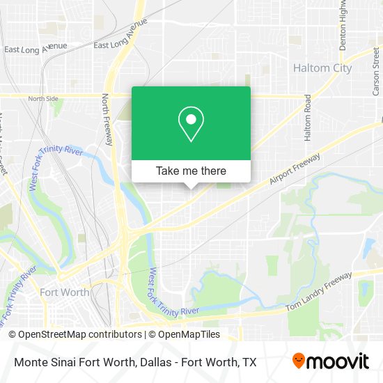 Monte Sinai Fort Worth map