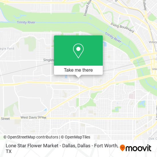 Mapa de Lone Star Flower Market - Dallas