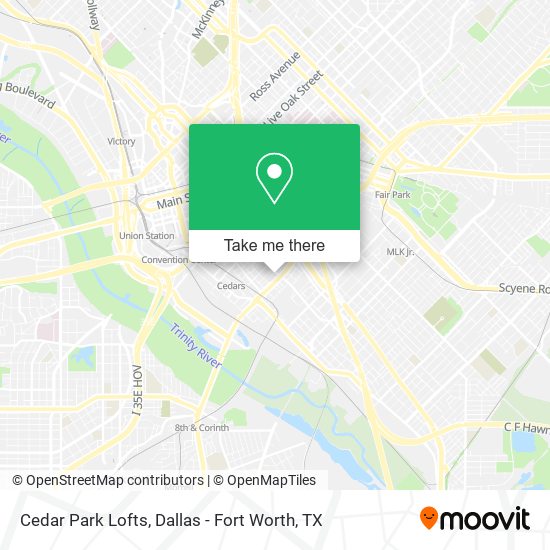 Cedar Park Lofts map