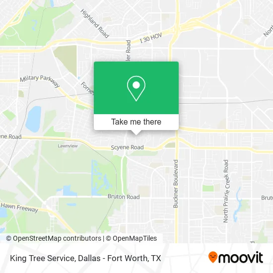 King Tree Service map