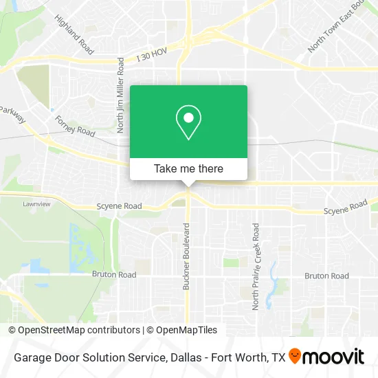 Garage Door Solution Service map